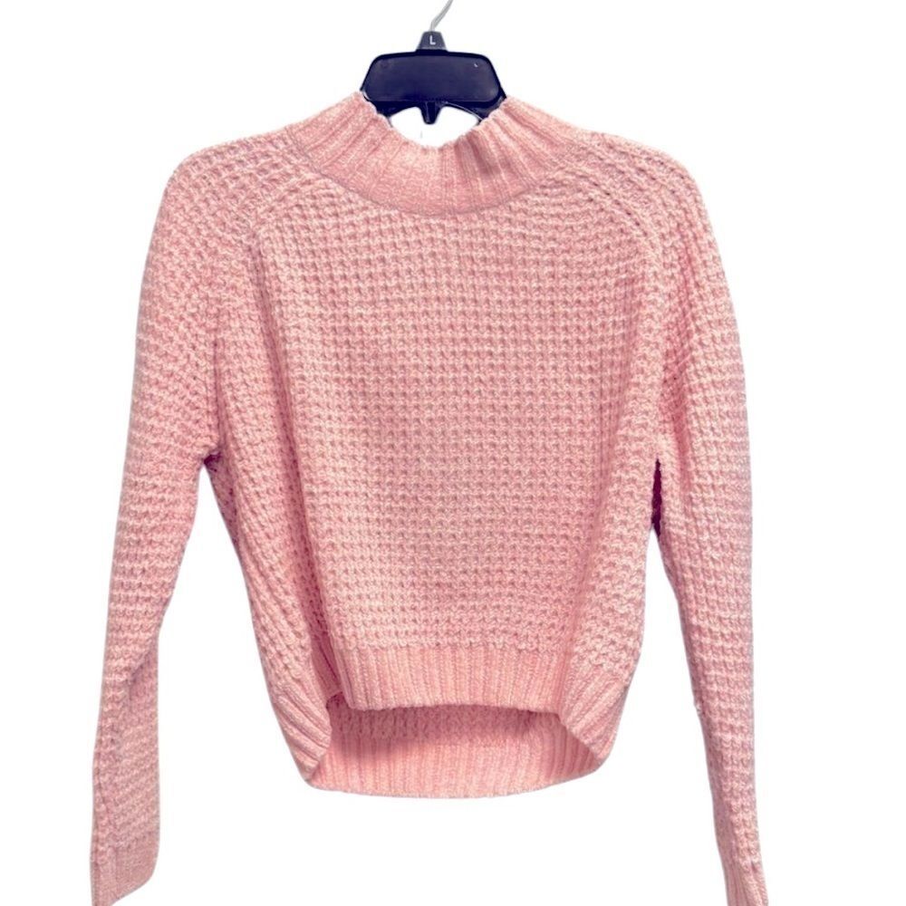 Love by Chelsey sweater size L, peach pinkish women’s knit sweater